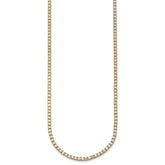 14k 11 carat Lab Grown Diamond VS/SI+ G+ Complete Round 22 inch Straight Tennis Necklace